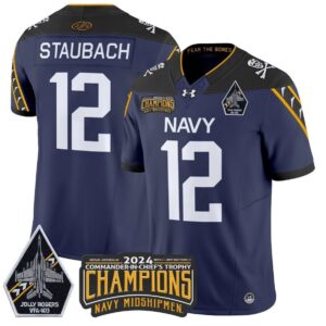 Roger Staubach  #12 Navy Midshipmen Jolly Rogers Champions Patch   Navy