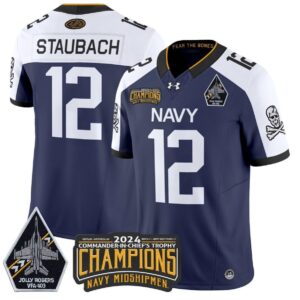 Roger Staubach  #12 Navy Midshipmen Jolly Rogers Champions Patch  Navy Alternate