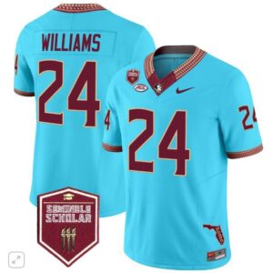 Roydell Williams  #24 Florida State Seminoles Scholar Patch Vapor   Blue
