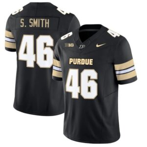 S. Smith  #46 Purdue Boilermakers Vapor Patch College   Black