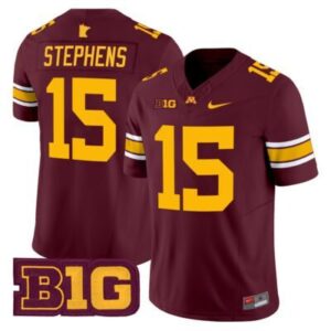 Sandy Stephens  #15 Minnesota Golden Gophers Vapor B1G Patch   Maroon