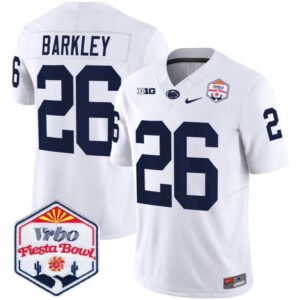 Saquon Barkley  #26 Penn State Nittany Lions Fiesta Bowl Patch   White
