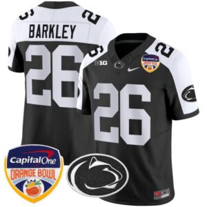 Saquon Barkley  #26 Penn State Nittany Lions Orange Bowl Patch   Black Alte