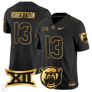 Sawyer Robertson  #13 Baylor Bears Vapor Patch College   Black Gold