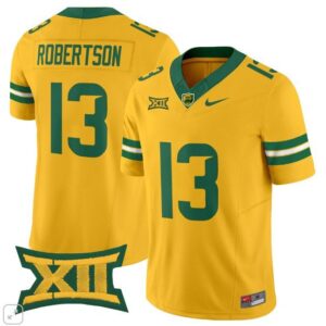 Sawyer Robertson  #13 Baylor Bears Vapor Patch College   Gold