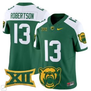Sawyer Robertson  #13 Baylor Bears Vapor Patch College   Green Alternate
