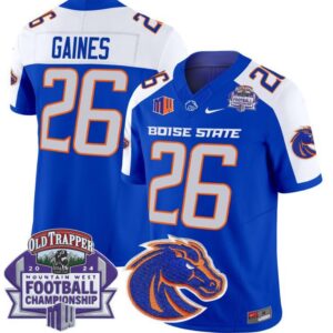 Sire Gaines  #26 Boise State Broncos Championship Vapor   Royal Alternate