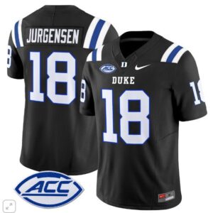 Sonny Jurgensen  #18 Duke Blue Devils ACC Vapor Patch College   Black