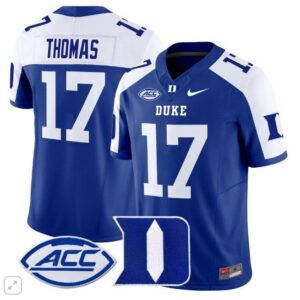Star Thomas  #17 Duke Blue Devils ACC Vapor Patch   Royal Alternate