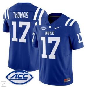 Star Thomas  #17 Duke Blue Devils ACC Vapor Patch College   Royal