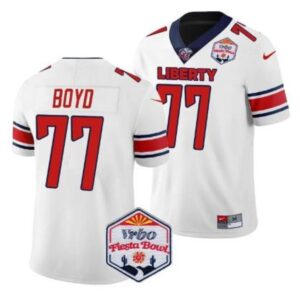 Tajh Boyd  #77 Liberty Flames Fiesta Bowl Patch College   White