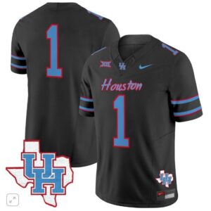 Team Blank Name  #1 Houston Cougars Oilers Inspired Vapor   Black