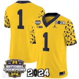 Team Blank Name  #1 Michigan Wolverines 2024 Michigan State Style Vapor  Gold