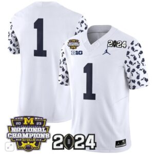 Team Blank Name  #1 Michigan Wolverines 2024 Michigan State Style Vapor  White