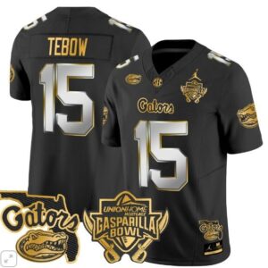 Tebow  #15 Florida Gators Gasparilla Bowl Vapor   Black Limited