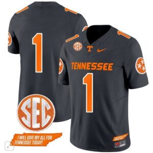 Tennessee Volunteers Blank Name  #1 Home Vapor SEC Patch College   Black
