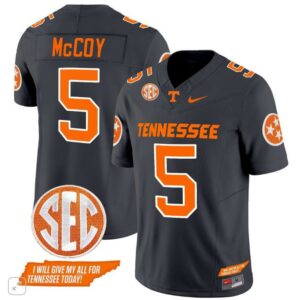 Tennessee Volunteers Bru McCoy  #5 Home Vapor SEC Patch College   Black