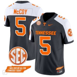 Tennessee Volunteers Bru McCoy  #5 Vapor SEC Patch College   Black Altern