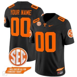 Tennessee Volunteers Custom  Vapor SEC Patch College   Black
