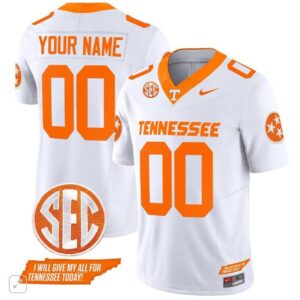 Tennessee Volunteers Custom  Vapor SEC Patch College   White