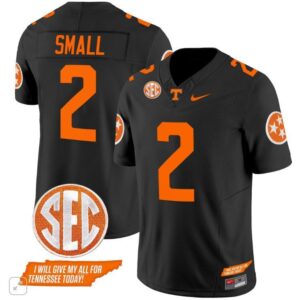 Tennessee Volunteers Jabari Small  #2 Home Vapor SEC Patch College   - Black