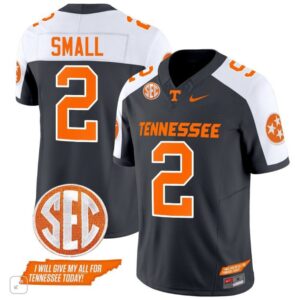 Tennessee Volunteers Jabari Small  #2 Vapor SEC Patch College   Black Altern