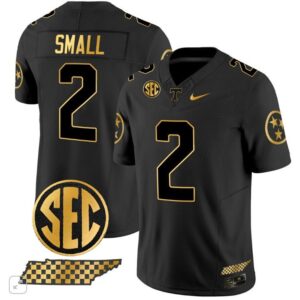 Tennessee Volunteers Jabari Small  #2 Vapor SEC Patch College   Black Gold