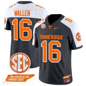 Tennessee Volunteers Morgan Wallen  #16 Vapor SEC Patch   Black Altern