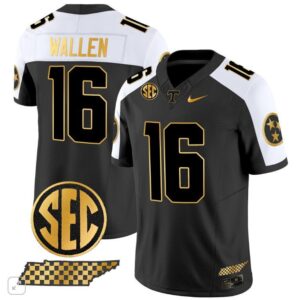 Tennessee Volunteers Morgan Wallen  #16 Vapor SEC Patch College   Black Altern
