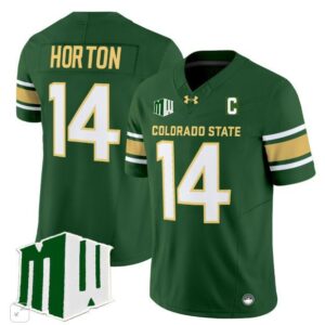 Tory Horton  #14 Colorado State Rams Home Vapor Patch College   Green