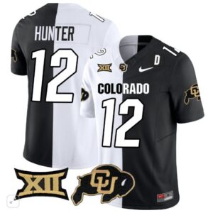 Travis Hunter  #12 Colorado Buffaloes Vapor Limited Big 12 Patch   Split