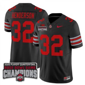 Treveyon Henderson  #32  Ohio State Buckeyes Rose Bowl Champions   Black
