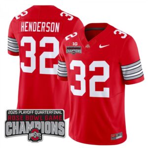Treveyon Henderson  #32 Ohio State Buckeyes Rose Bowl Champions   Red