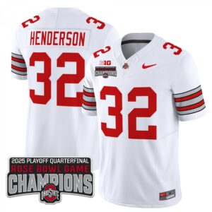 Treveyon Henderson  #32 Ohio State Buckeyes Rose Bowl Champions   White