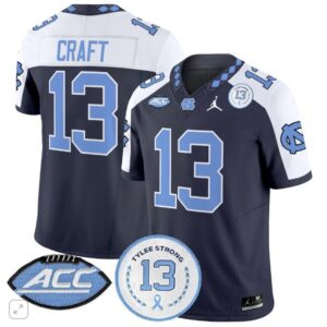 Tylee Craft  #13 North Carolina Tar Heels Vapor ACC Tylee Strong 13  Navy Alternate