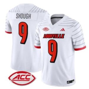 Tyler Shough  #9 Louisville Cardinals ACC Vapor Patch College   White