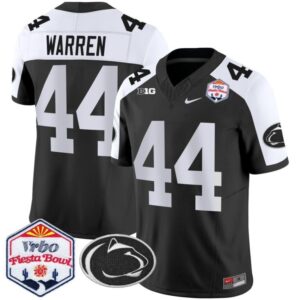 Tyler Warren  #44 Penn State Nittany Lions Fiesta Bowl Patch   Black Alternate
