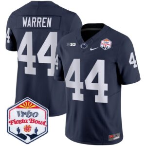 Tyler Warren  #44 Penn State Nittany Lions Fiesta Bowl Patch   Navy