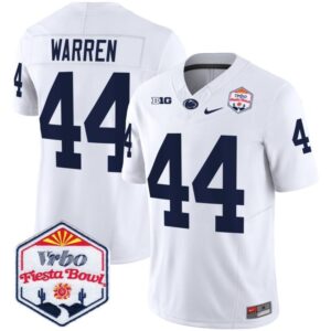 Tyler Warren  #44 Penn State Nittany Lions Fiesta Bowl Patch   White