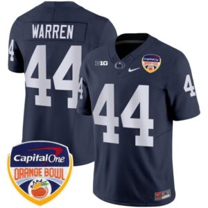 Tyler Warren  #44 Penn State Nittany Lions Orange Bowl Patch   Navy
