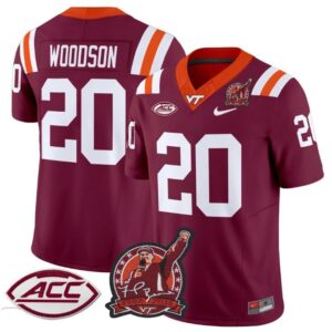 Virginia Tech Hokies Caleb Woodson  #20 Coach Frank Beamer Patch   Maroon