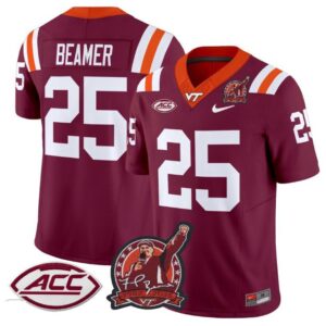 Virginia Tech Hokies Frank Beamer  #25 Coach Frank Beamer Patch   Maroon