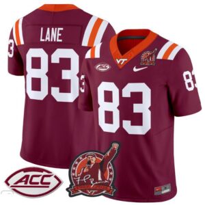 Virginia Tech Hokies Jaylin Lane  #83 Coach Frank Beamer Patch   Maroon