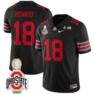 Will Howard  #18 Ohio State Buckeyes 2025 National Champions   Black