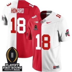 Will Howard  #18 Ohio State Buckeyes Playoff First Round Patch   Split