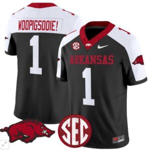Woo Pig Sooie!  #1 Arkansas Razorbacks Home Vapor Patch   Black Alternate