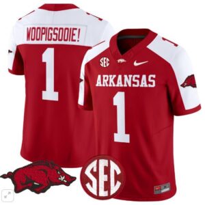 Woo Pig Sooie!  #1 Arkansas Razorbacks Home Vapor Patch   Scarlet Alternate
