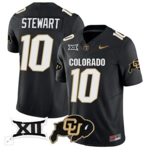 Xavier Weaver  #10 Colorado Buffaloes Vapor Big 12 Patch   Black