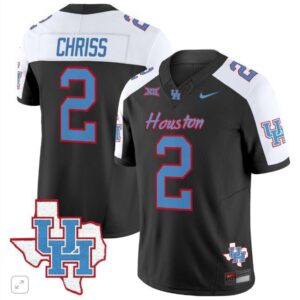 Zeon Chriss  #2 Houston Cougars Oilers Inspired Vapor Map   Black Alternate