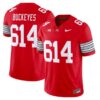 Buckeyes Jersey #614 Ohio State Heritage Stripe 2025-26 Stitched Red
